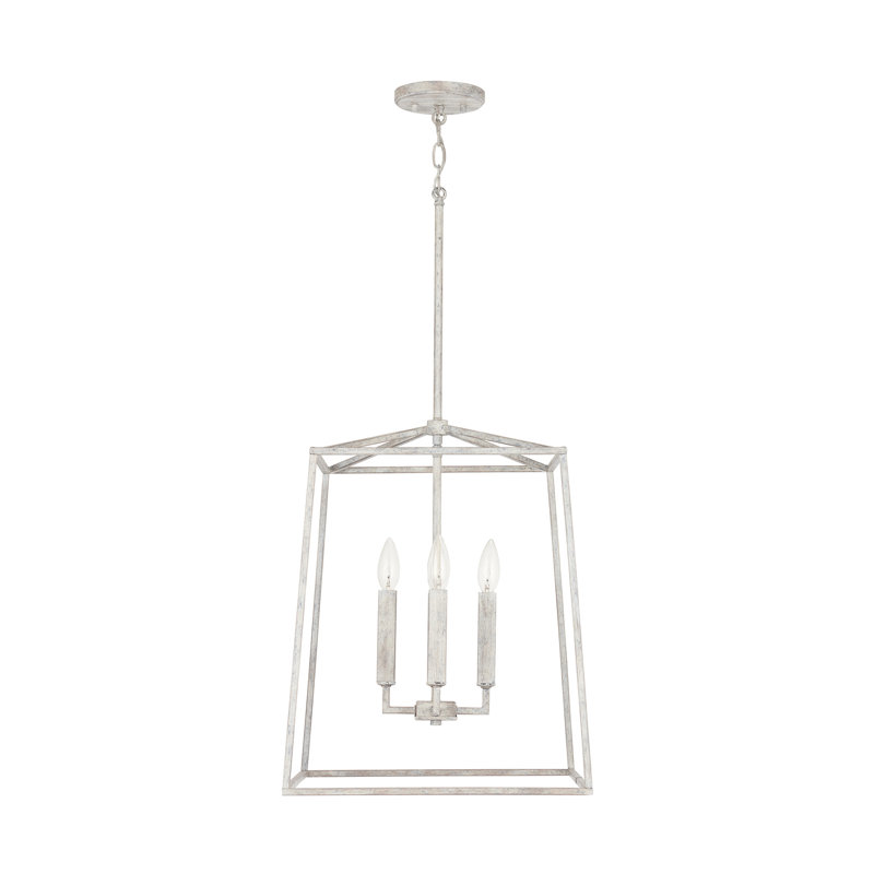 Lustre géométrique à 4 lumières Thea, H 26,75 po x l 16 po x P 16 po, Sable mystique