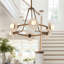 Dahlia 28-in Urban Bronze dimmable LED Chandelier-797214280