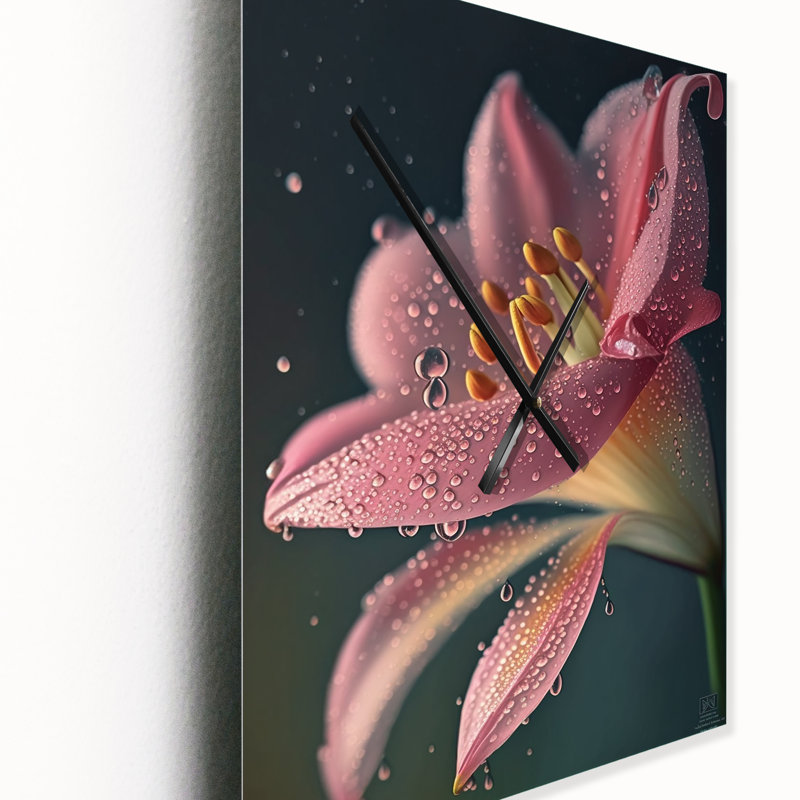 Chaunte - Horloge murale moderne Lily, Médium
