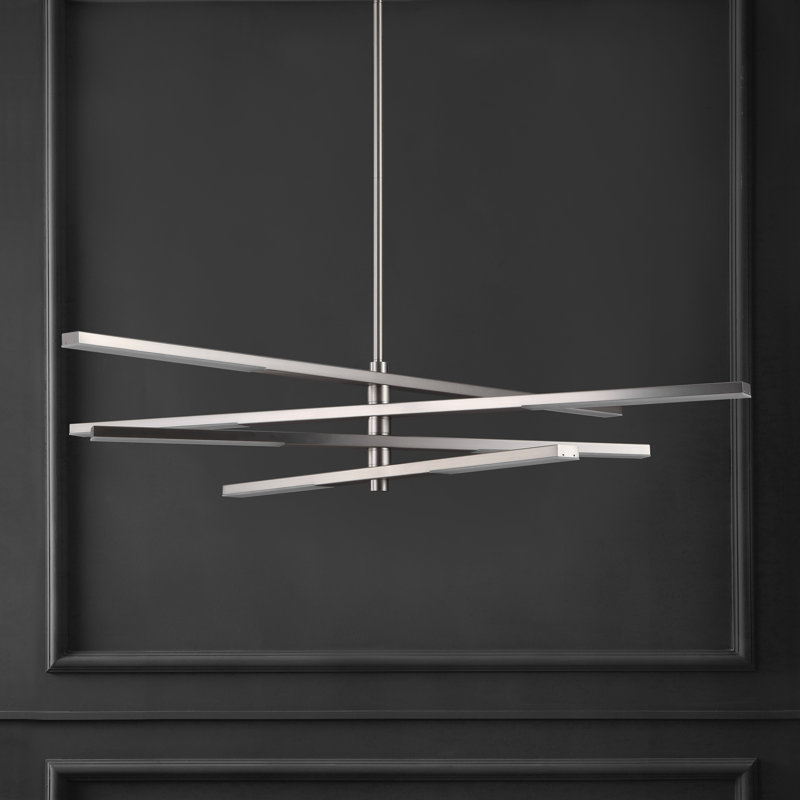 Lustre linéaire moderne à DEL à 8 lumières Kaielle