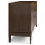 Buffet Harper en bois massif brun noyer