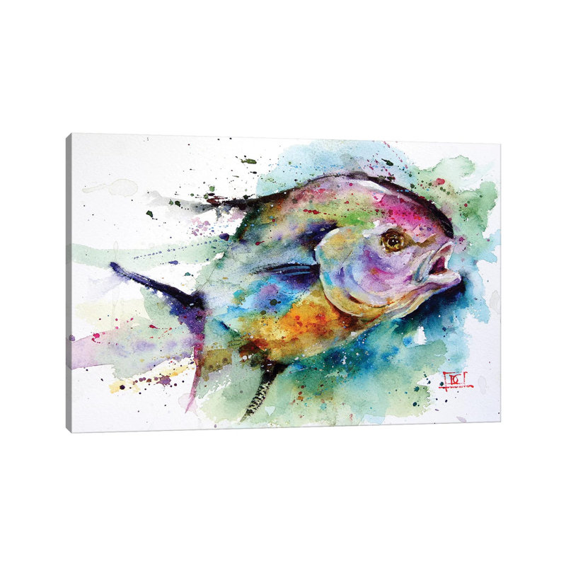 «Permit» par Dean Crouser, reproduction d'art sur toile tendue, H 18 po x l 26 po x P 1,5 po