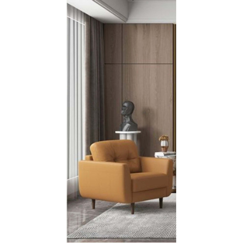 Radwan Camel Leather Chair