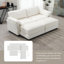 Canapé-lit modulaire polyvalent avec revêtement en chenille et sièges spacieux, parfait pour les petits espaces et le confort.-674010934