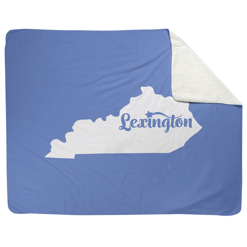 Jeté polaire lexington kentucky, l 52,5 po x L 62,5 po, bleu