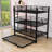 Metal Twin Triple Bunk Bed With Trundle-1106552146