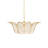 Bebe 3 - Light Wrought Iron Dimmable Geometric Chandelier
