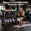 Support à haltères réglable à 3 niveaux avec capacité de 1 300 lb, support de salle de gym en H pour haltères, plateaux de poids Kettlebells, noir et rouge