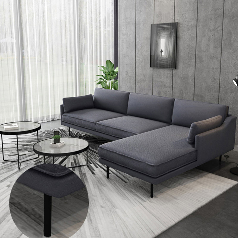 Canapé modulaire 2 pièces rembourré, Orienté à droite