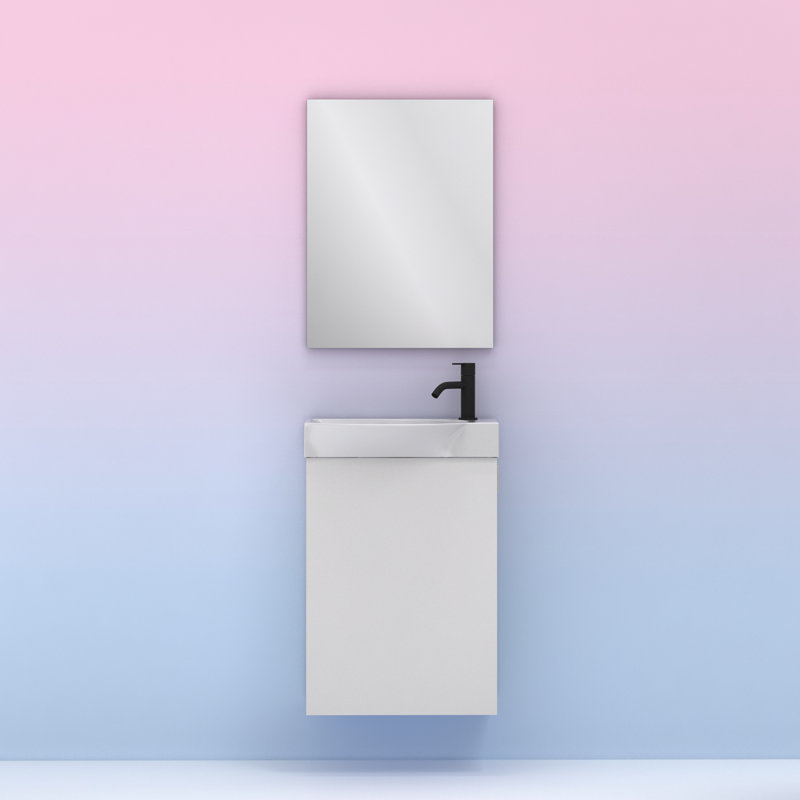 Hohman Vanity & Mirror Set, White