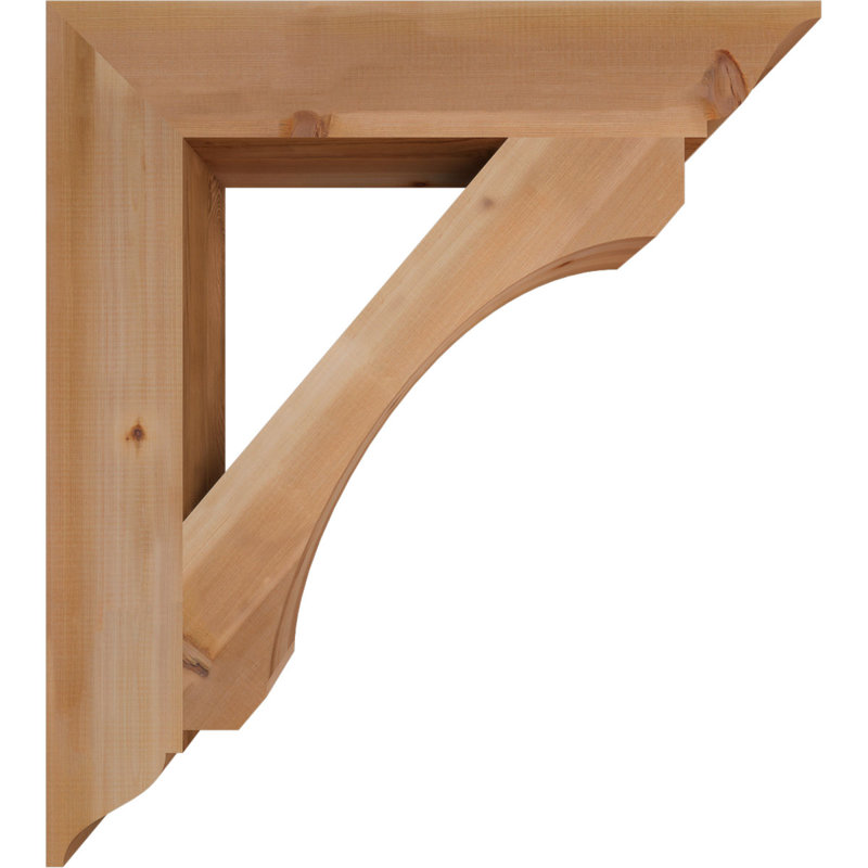 Support lisse Legacy, Cèdre rouge, H 38 po x l 5,5 po x P 34 po