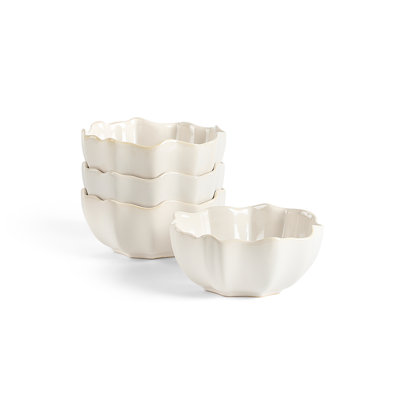 Lotus 4-Piece Bowl Set Stoneware