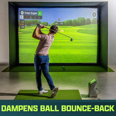 Tapis de golf GoSports 12x 6 pi - 15 mm ELITE pour les aménagements intérieurs