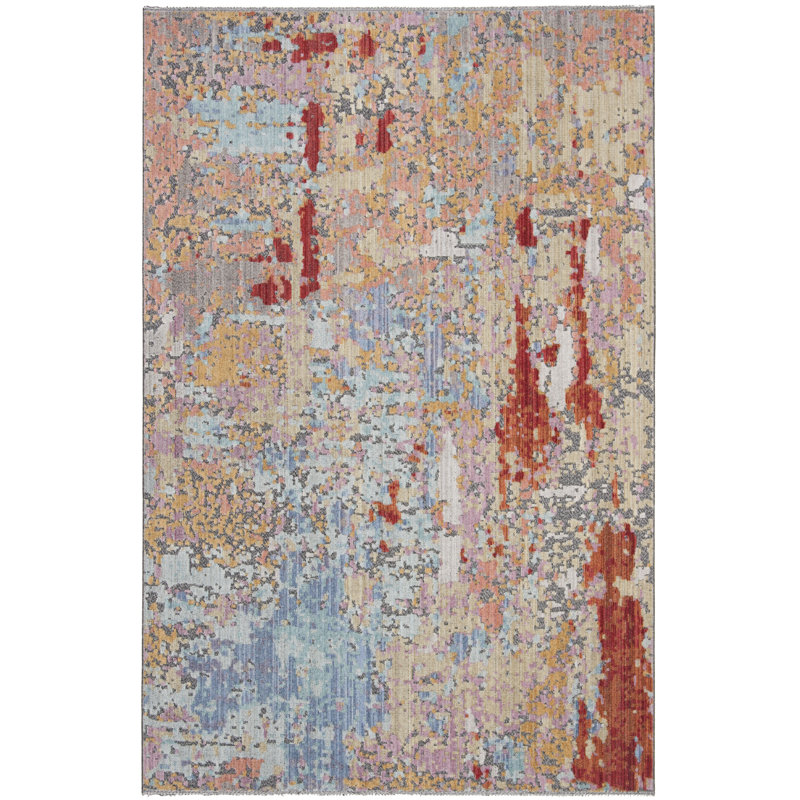 Higginson Provance Performance Abstract Rug, Rectangle 4' x 6'