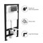 In-Wall Toilet Tank Carrier w/ Actuator Plate (Compitable with #MZE014P Smart Wall Hung Toilet )