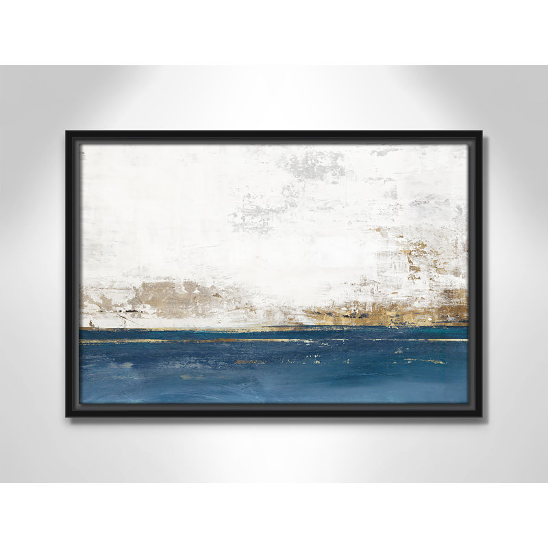 Golden Horizon I - reproduction de paysage par Casa Fine Arts, H 13,5 po x l 19,5 po, Noir