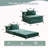 Compression Sofa,Convertible Floor Sofa Bed With Fixed-Shape Frame,Single Seater Boneless Modular Sectional Sofa,No Assembly Required,Chenille Fabric,For Living Room Bedroom-1042717476