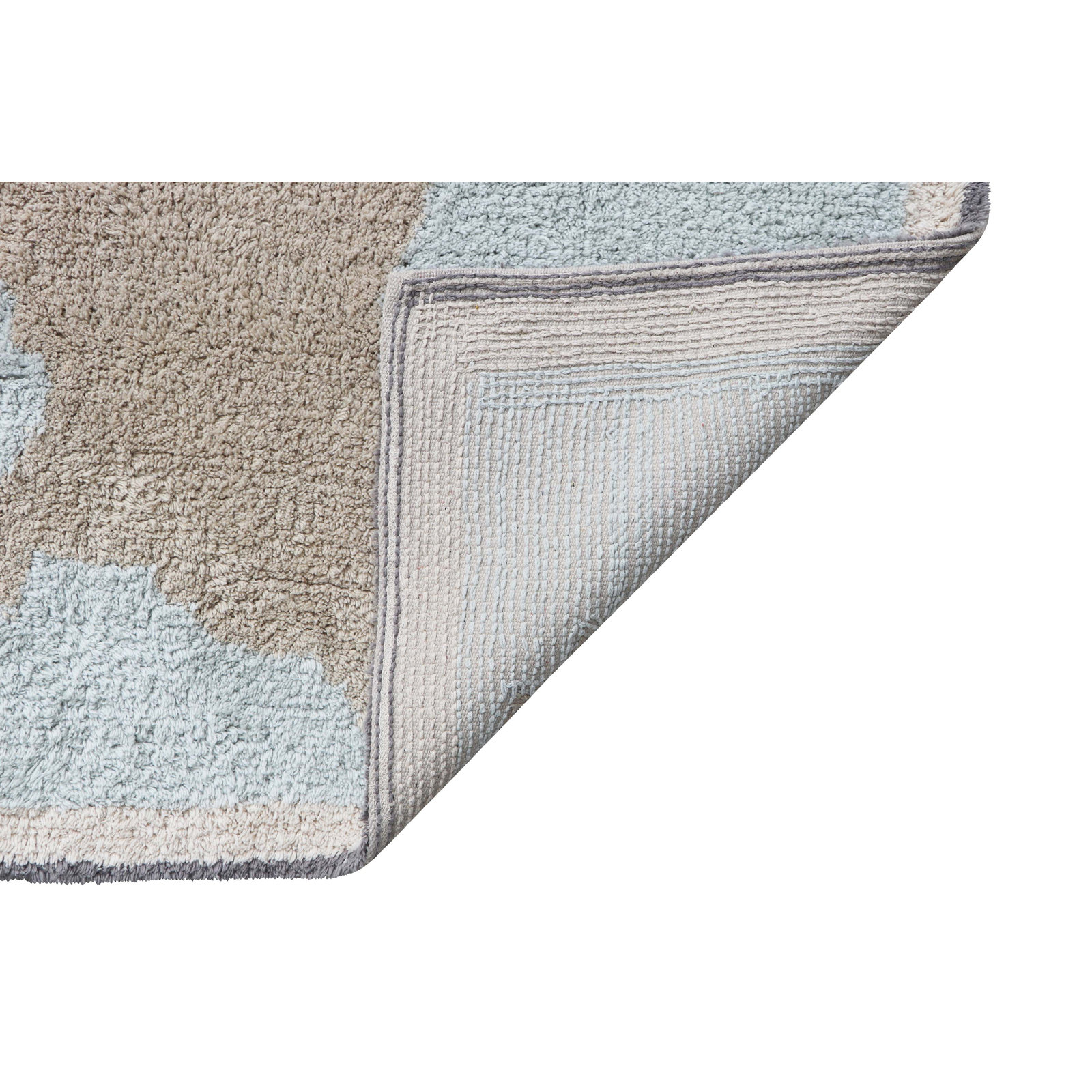 Natural Multi Hand-Tufted Cotton Rug