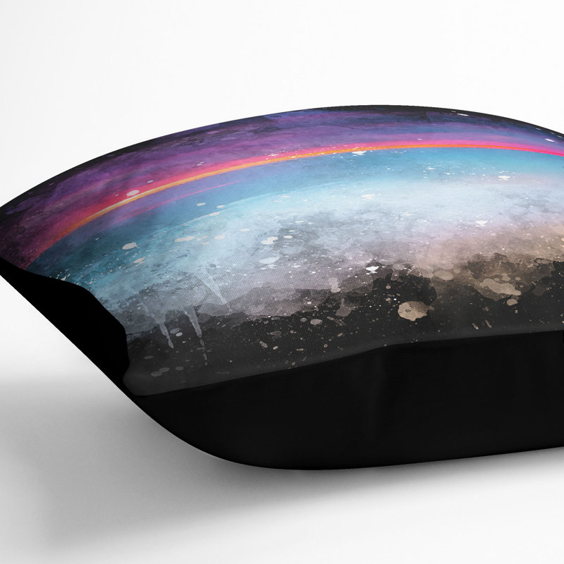 Square Cushion, Black, 55cm H x 55cm W x 20cm D