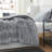 Peak Of Cozy Baffle Box Stitch Chevron / Zig Zag Comforter Set-59827020-59827021