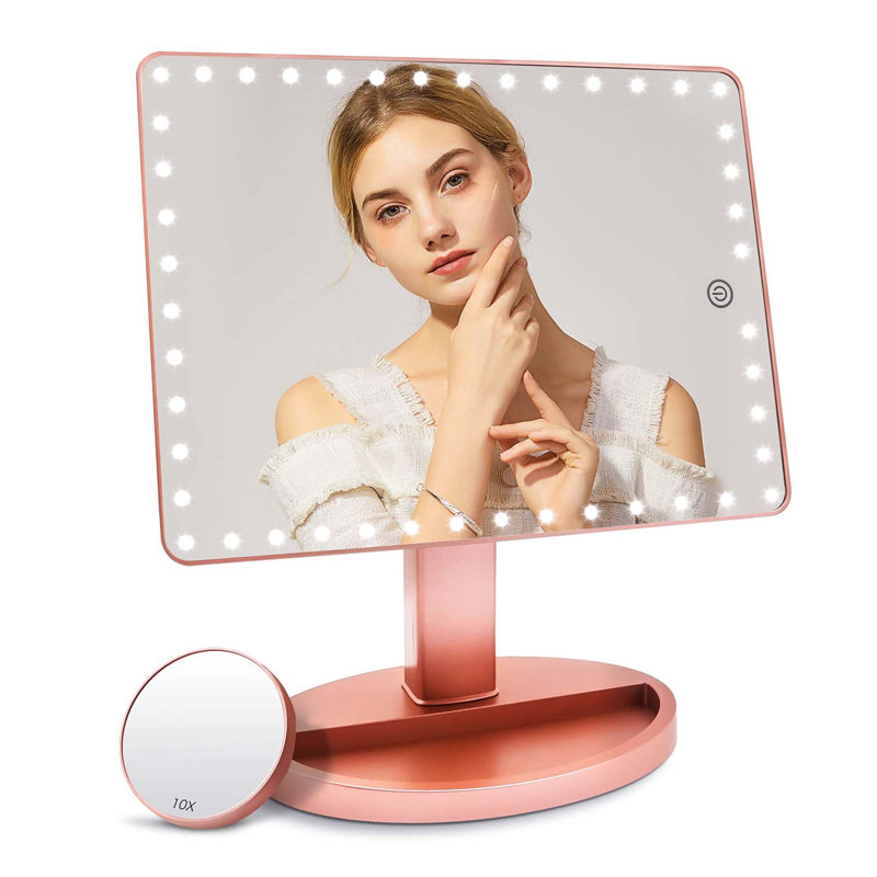 Demetrias Rectangle Floor Mirror, Gold