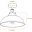 Plafonnier semi-encastré avec abat-jour en métal Curvy-1396120860