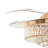 Guendolen 42'' Crystal Ceiling Fan with LED Light and Remote Control Retractable Fandelier 3 Colors 6 Speeds with Silent Motor Luxury Lighting Fixture for Indoor Bedroom Living Room-2037376434
