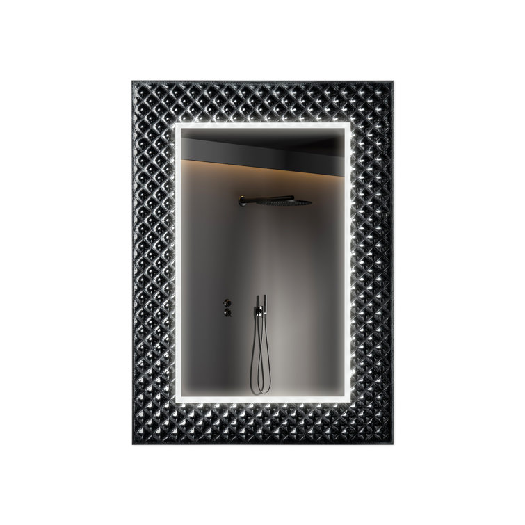 Lucent Glass Lighted Mirror