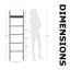 Towel Blanket Ladder Shelf Rack With Hooks