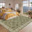 Machine Washable Bordered Rug Non Slip Rug Floral Foldable Rugs for Living Room Bedroom Playroom Nursery Dorm-628134073-628134070