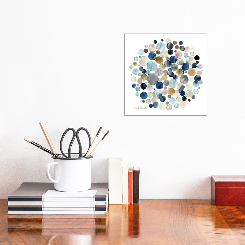 « Molecular » par Claudia Bianchi, reproduction d’art, Pas de tapis, Toile tendue, H 12 po x l 12 po x P 0,75 po