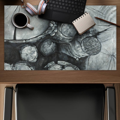 Textured wooden logs - 14.00"x24.25" Desk mat