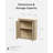 Modern Handless Corner Floor Cabinet With 2 Doors & Adjustable Shelves-1842641917