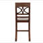 Ensemble de table de salle à manger 6 pièces à hauteur de comptoir en bois avec tablette de rangement, ensemble de table de cuisine avec banc et 4 chaises, style rustique-268199371