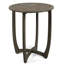 Table 27,5 po en bois gris avec design rustique - charme robuste inclus