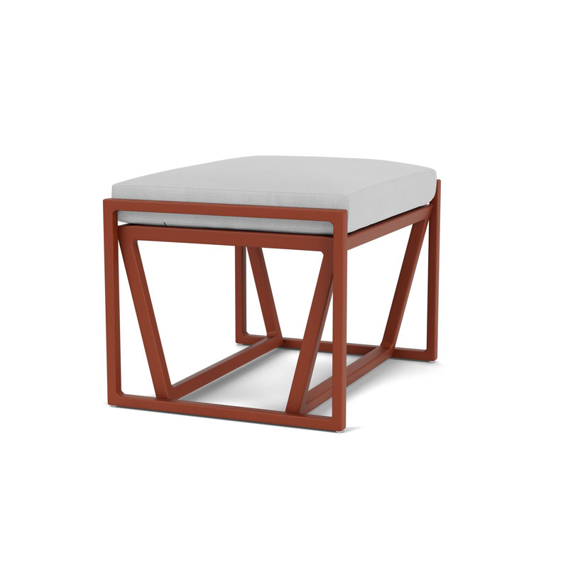 Summit Outdoor Ottoman, Sandberg Dove, Woodland