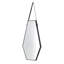 Miroir mural 18x1,6x31,5 "Hexagonal