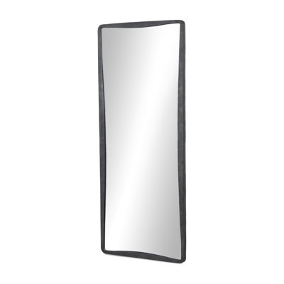 Regis Floor Mirror-Hammered Grey
