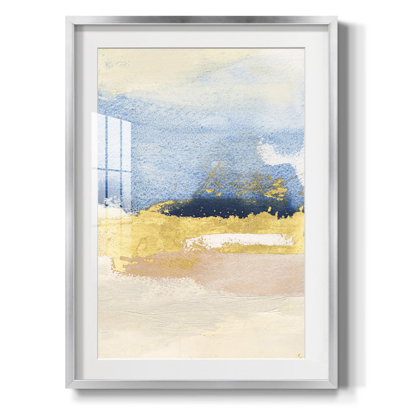Pampa II - impression encadrée, H 28,5 po x l 20,5 po, Argent argent