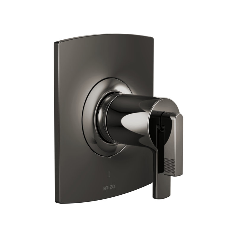 Kintsu® TempAssure® Thermostatic Valve Only Trim, Lever, Brilliance Black Onyx