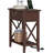 End Table With Charging Station, Narrow Side Table With USB Ports And Outlets, Nightstand With Drawer, For Small Spaces, Bedside Tables For Living Room Espresso