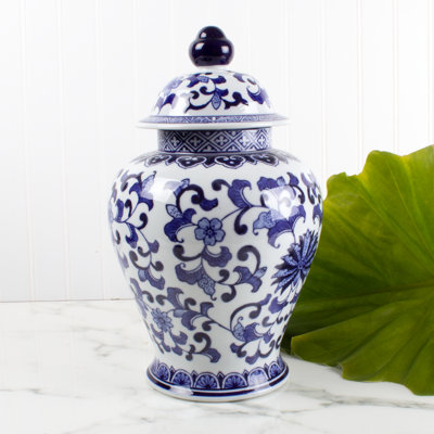 Pot de rangement chinoiserie gingembre