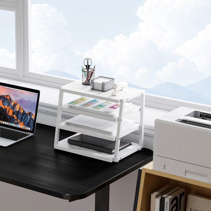 Riti Manufactured Wood Desk Organiser, White