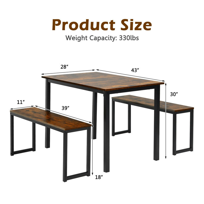 4 - Person Four Leg Dining Set