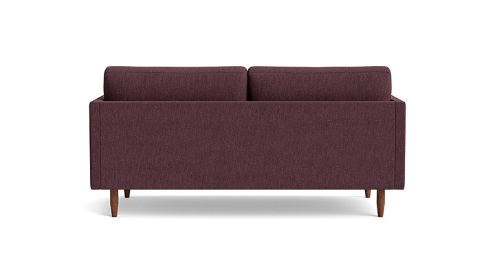 Skinny Fat Loveseat (70"), Performance Weave - Aubergine