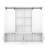 Multifunctional Entryway Storage Cabinet with Sliding Doors — Industrial Hallway Organizer for Living Rooms,White-1096315502