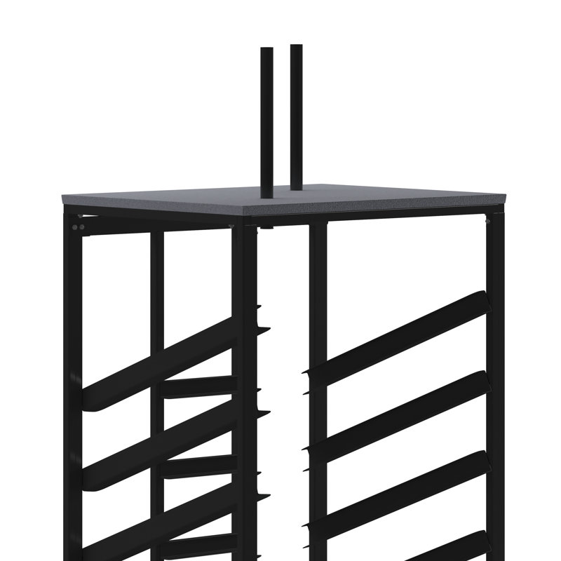 Chariot de table avec tablettes inclinées Regency, H 79,5 po x l 34,5 po x P 28,75 po