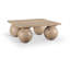 Table basse en placage de chêne Fitch-106912864