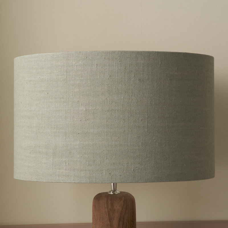 Hinderich Drum Lamp Shade ( Uno ), 20cm H x 30cm W x 30cm D, Pine Green