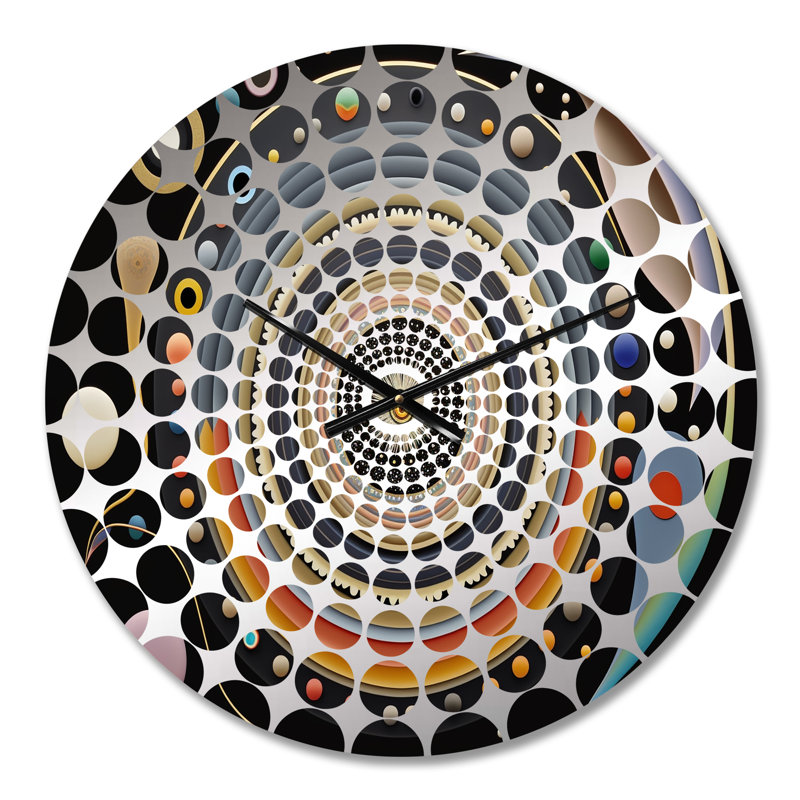 Clearock - Horloge murale géométrique abstraite, Médium